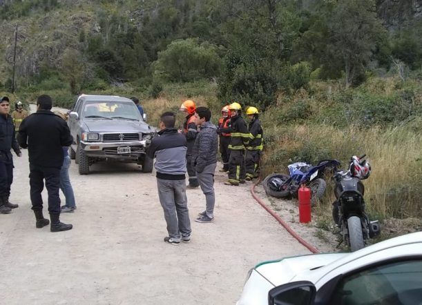Un motociclista lesionado en un choque en El Hoyo