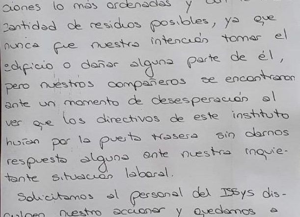 Destrozos en SEROS: empleados de INPAT pidieron disculpas