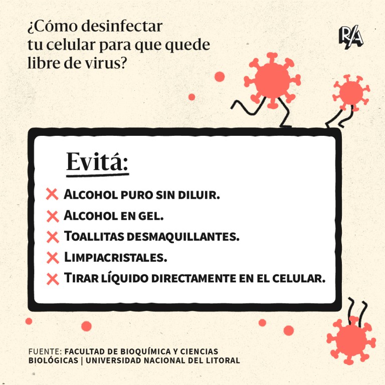 Cómo desinfectar tu celular en pocos pasos