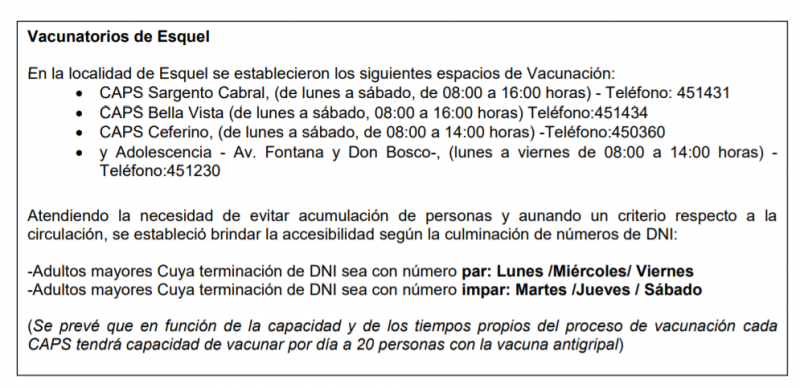 Amplían los espacios donde se aplicará la vacunación antigripal