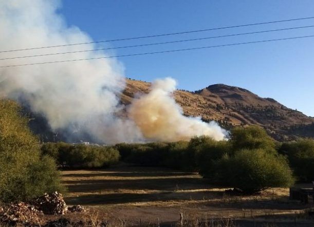 Logran controlar incendio en chacra De Godos