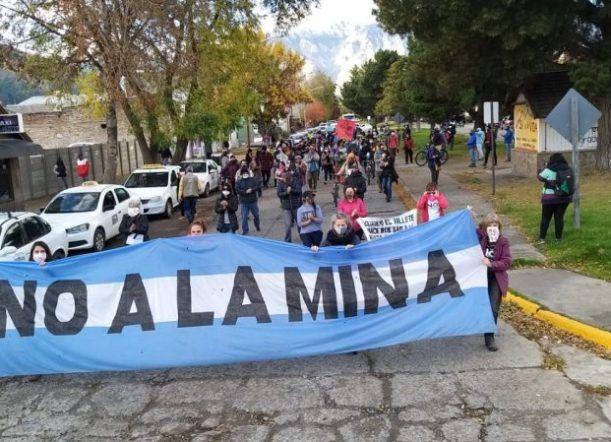 No a la Mina: Vecinos salieron a marchar en cuarentena
