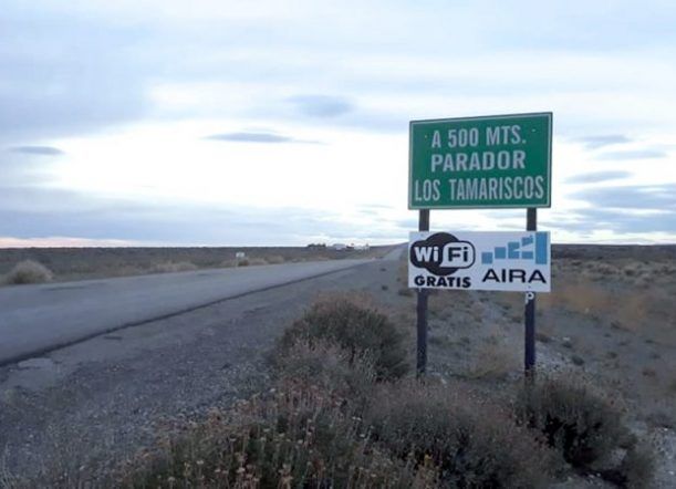 Un tramo de la Ruta 40 tiene wi fi libre en Chubut