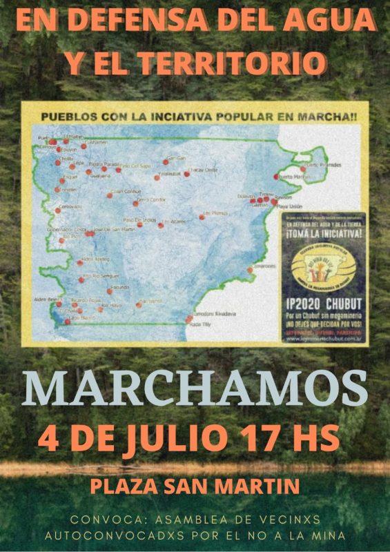 Hoy! No a la Mina convoca a marchar