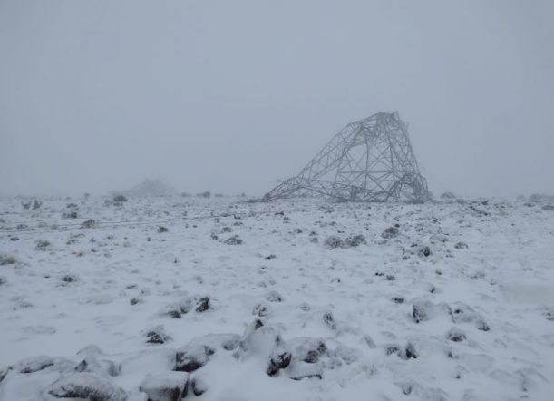 Temporal: cayeron unas 20 torres de la línea Futaleufú-Madryn