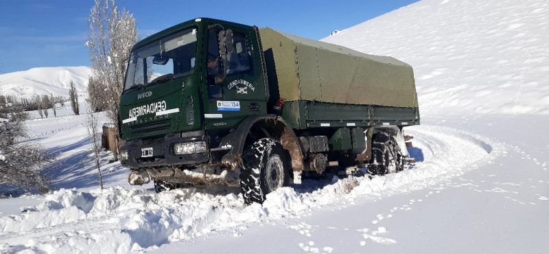 Gendarmería Nacional asistió a familias aisladas en Cushamen