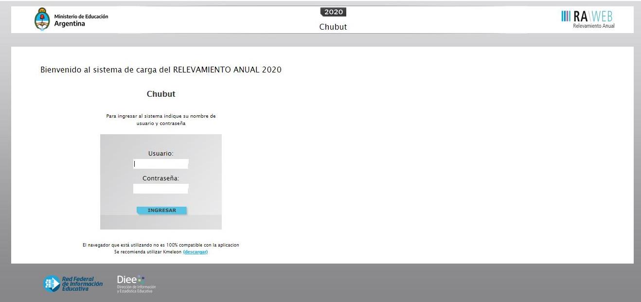Educación de Chubut hace el relevamiento anual 2020