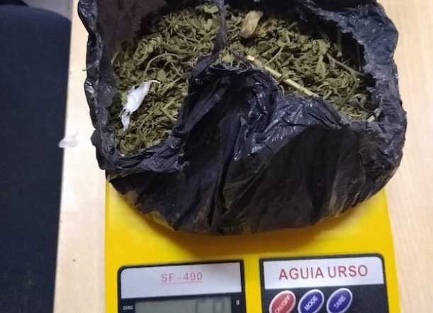 Corcovado: Lo demoran por una infracción y encuentran cannabis
