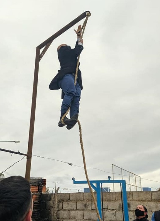Massoni mostró sus destrezas en un entrenamiento de cadetes