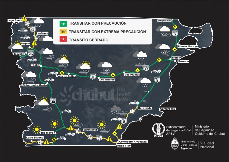 Cómo se encuentran las rutas de la región