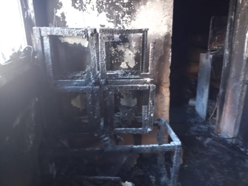 José de San Martín:Se incendió la casa de un Gendarme