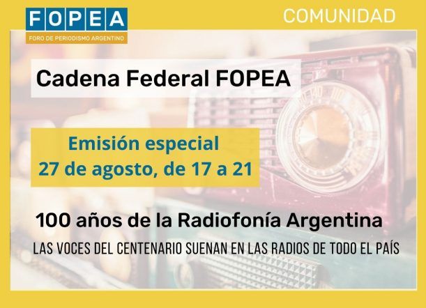 Esquel será parte de la CADENA FEDERAL FOPEA de radio