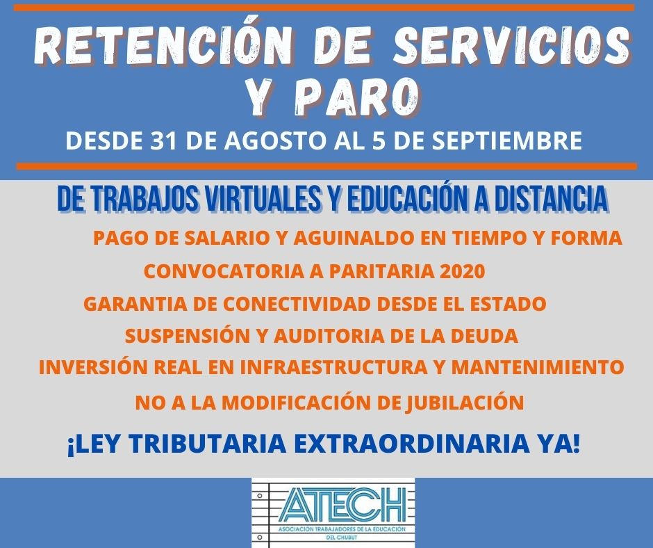 Sigue el paro en Educación y convocan a un “Cordillerazo”