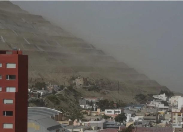 Chubut: El temporal de viento registró ráfagas de 135 km/h