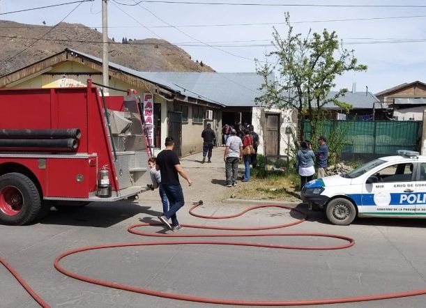 Alerta por un principio de incendio en un comercio