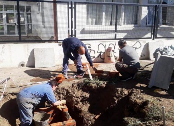 Realizaron reparaciones en la escuela 7722 de Esquel