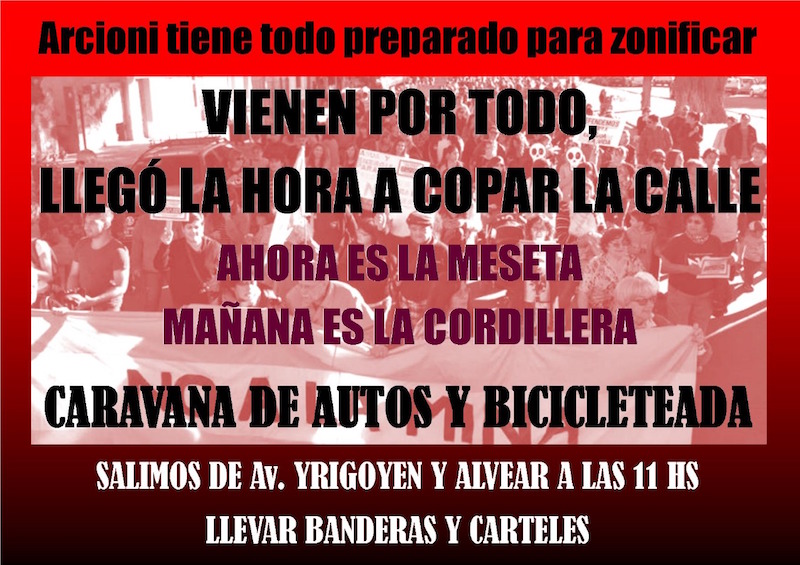 No a la Mina en alerta, sale a la calle
