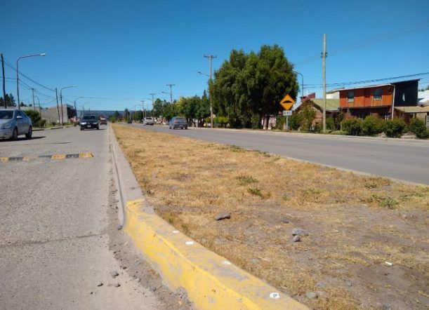 Trevelin: extenderán el riego automatizado en Av. San Martín