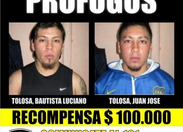 Ofrecen recompensa a quien aporte datos de dos prófugos