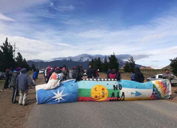 No a la Mina se movilizó a la Ruta 40