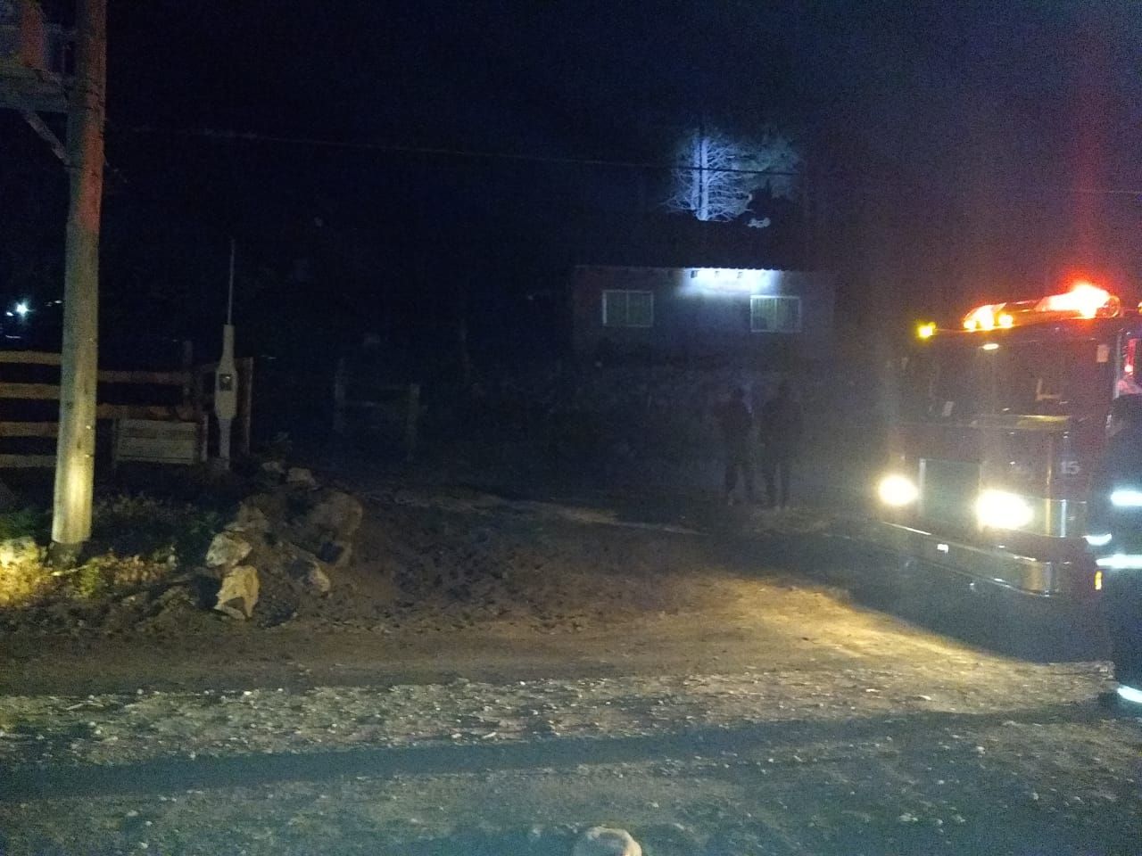 Incendio en Barrio Baden III (Fuente policial )