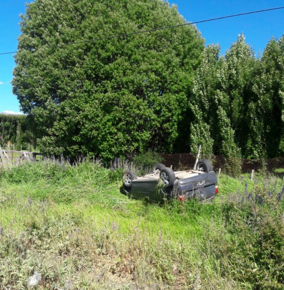 Vuelco sobre Ruta 71