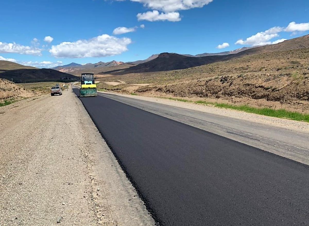 Retomaron los trabajos de pavimentación de la Ruta 40