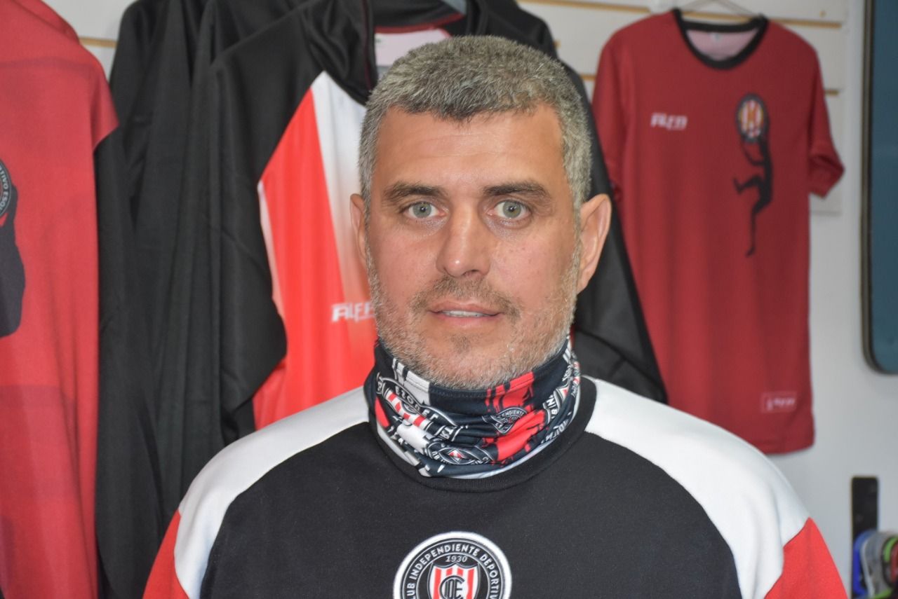 Presidente del Club Deportivo Independiente Esquel, Walter Torres. (Juan Balestra)
