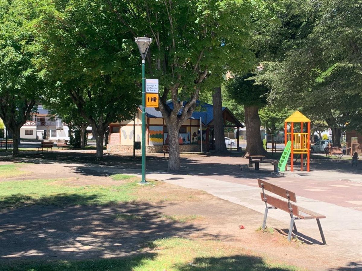 El estado de la Plaza de Esquel entre el mantenimiento y la renovación