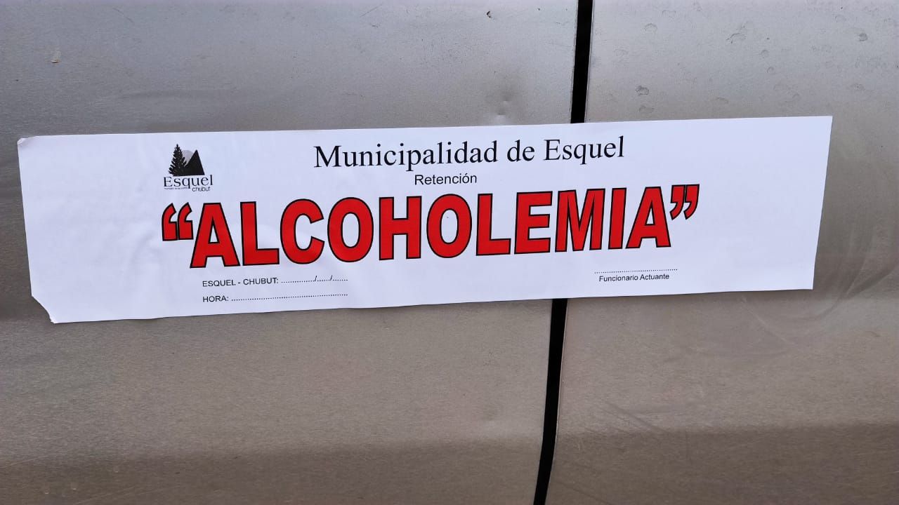 Alcohol Cero: Molesta más la inhabilitación para conducir que el monto de la multa (Municipalidad de Esquel)