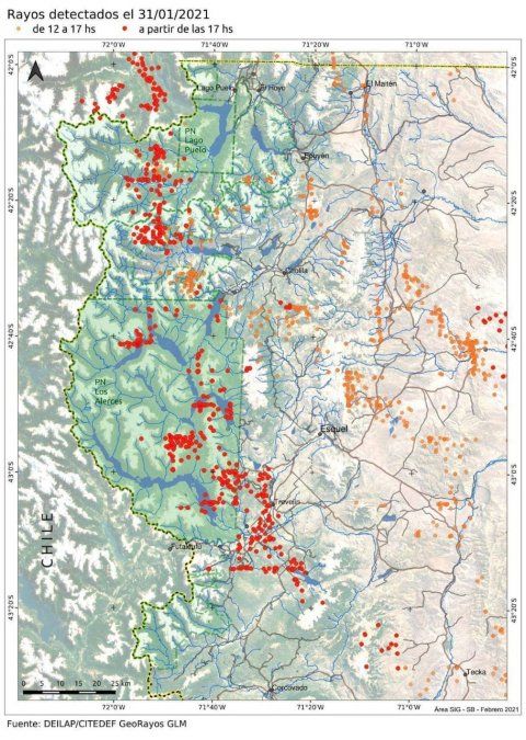 Implementan sistema de detección temprana de incendios donde hubo caída de rayos