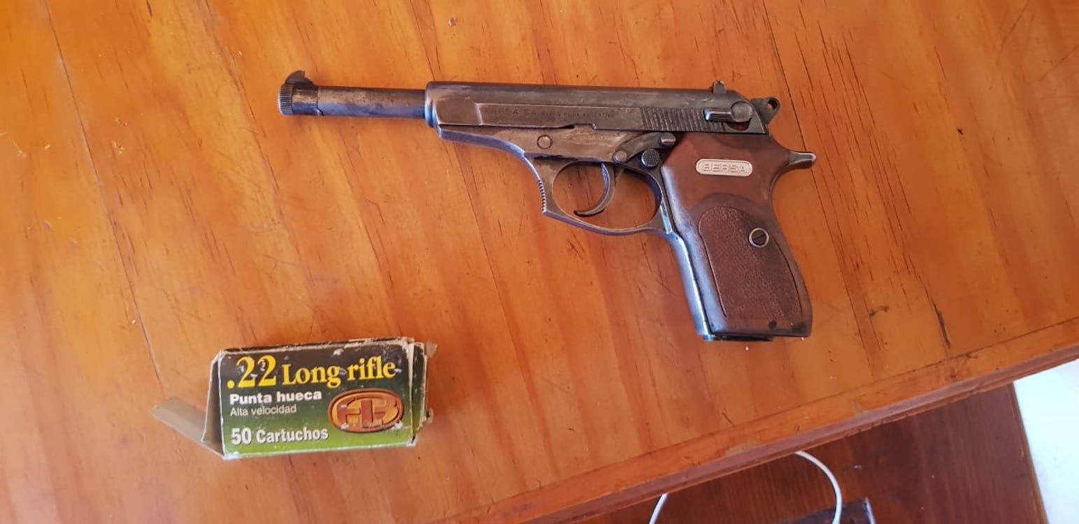 En Cerro Centinela, personal Policial secuestró 17 plantas de marihuana, algunas armas y municiones. (Policía del Chubut)