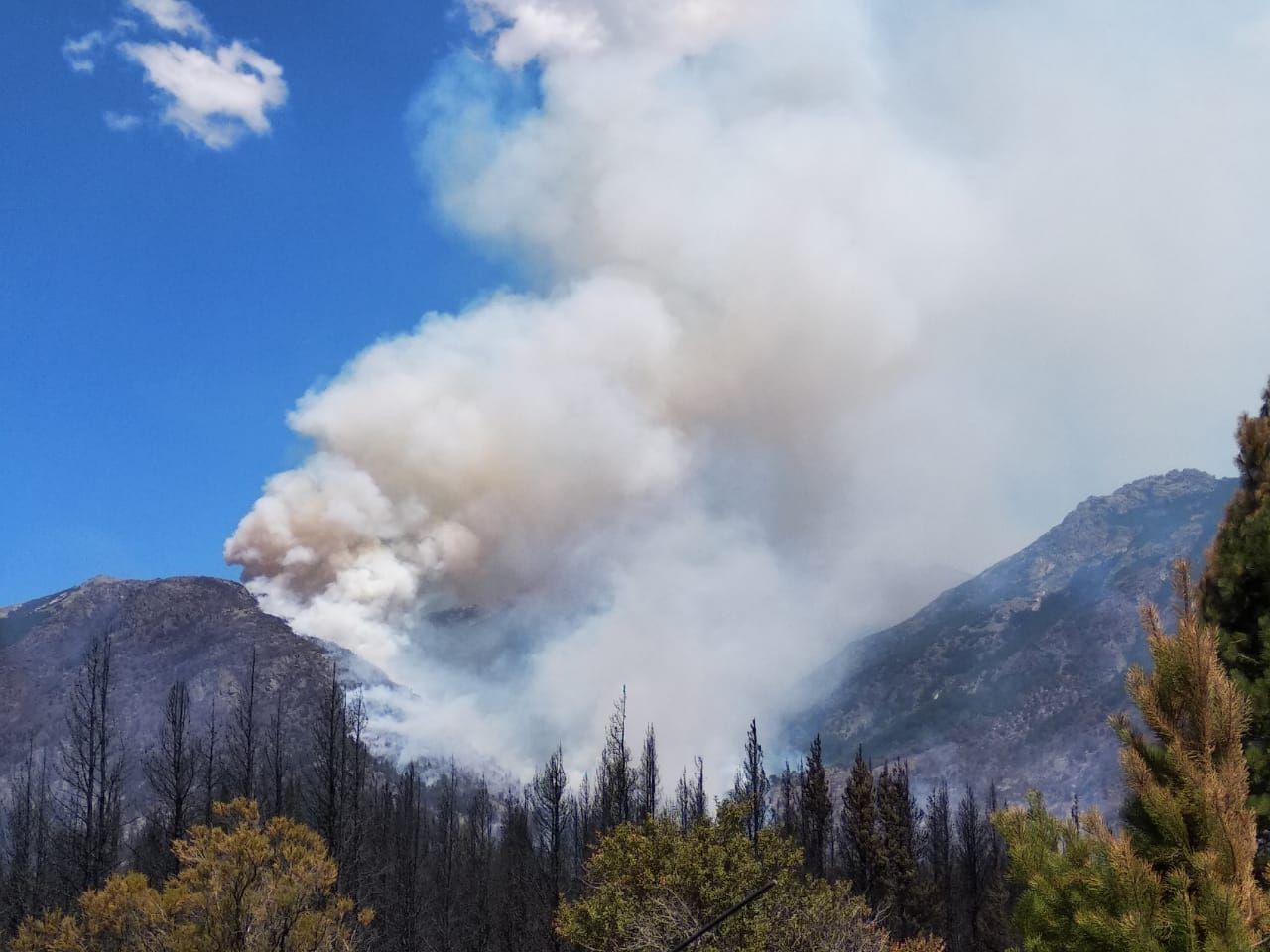 Incendio en La Rinconada, Nahuel Pan-El Bolsón (SPLIF Río Negro)