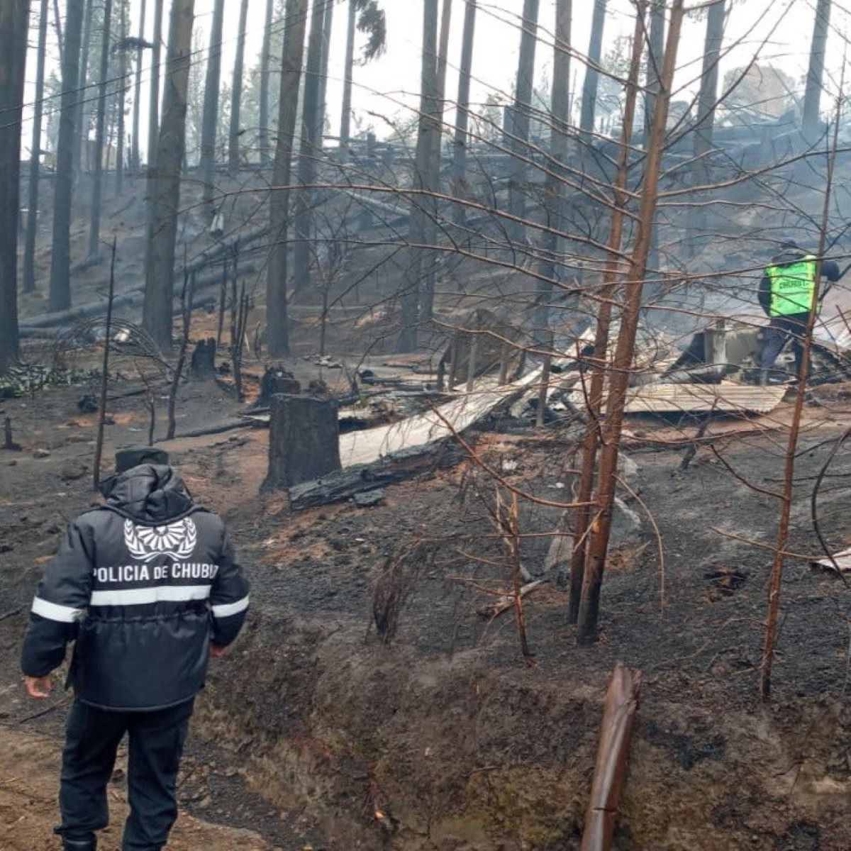 Hay una segunda víctima fatal de los incendios en la Comarca (Policía de Chubut)