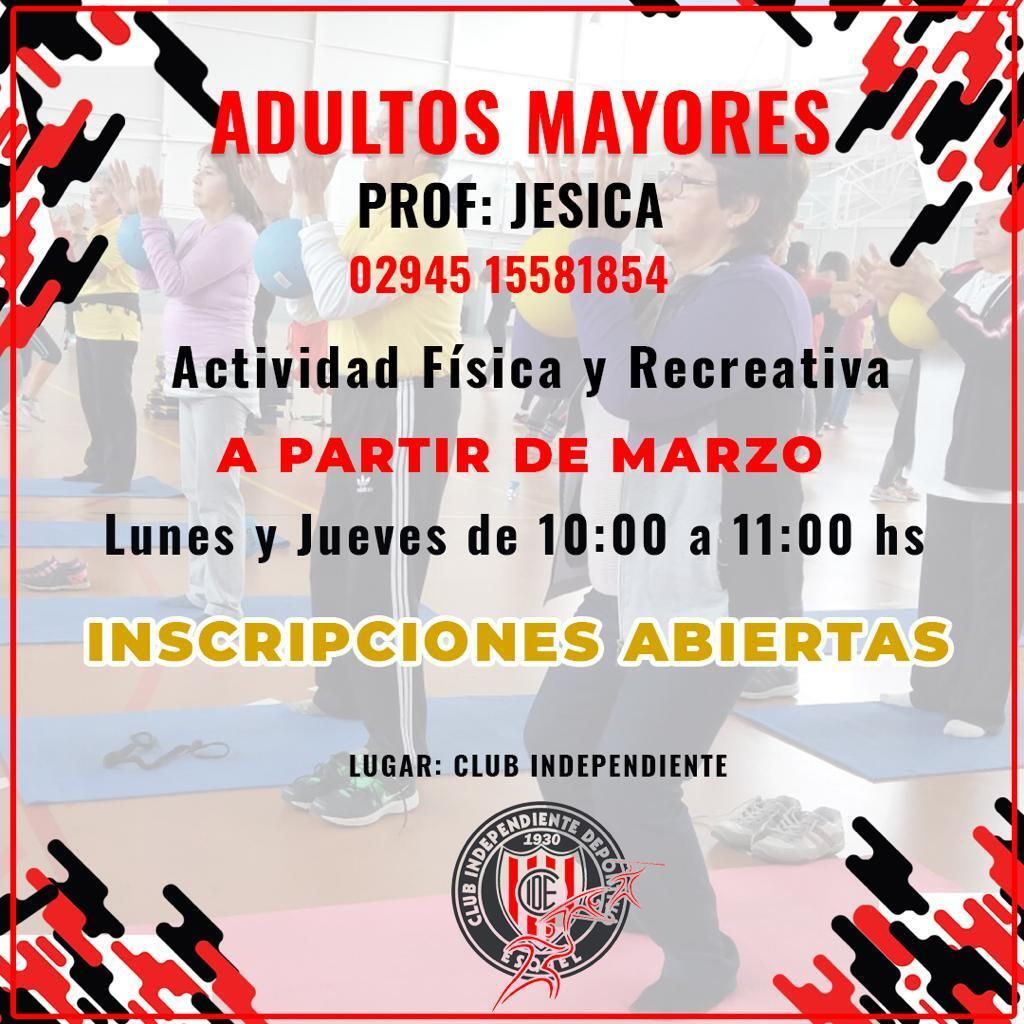 El Club Independiente tiene actividades para los adultos mayores. (Club Independiente Deportivo Esquel)