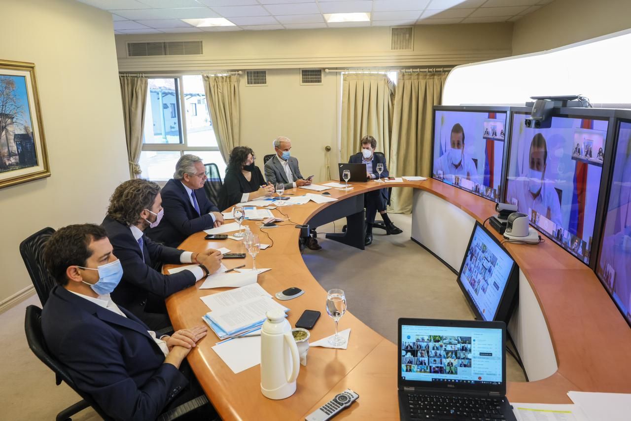 COVID: el Presidente encabeza reunión virtual con los gobernadores