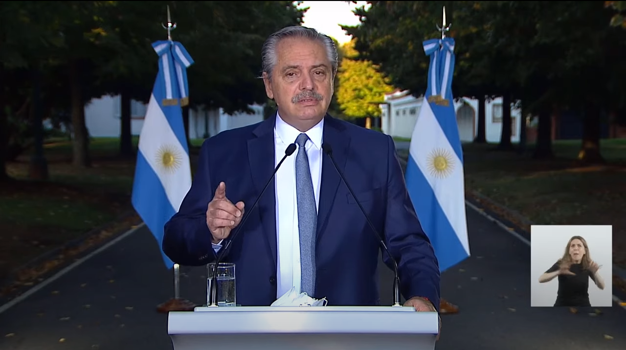 Alberto Fernández confirmó que se prorroga el DNU de restricciones