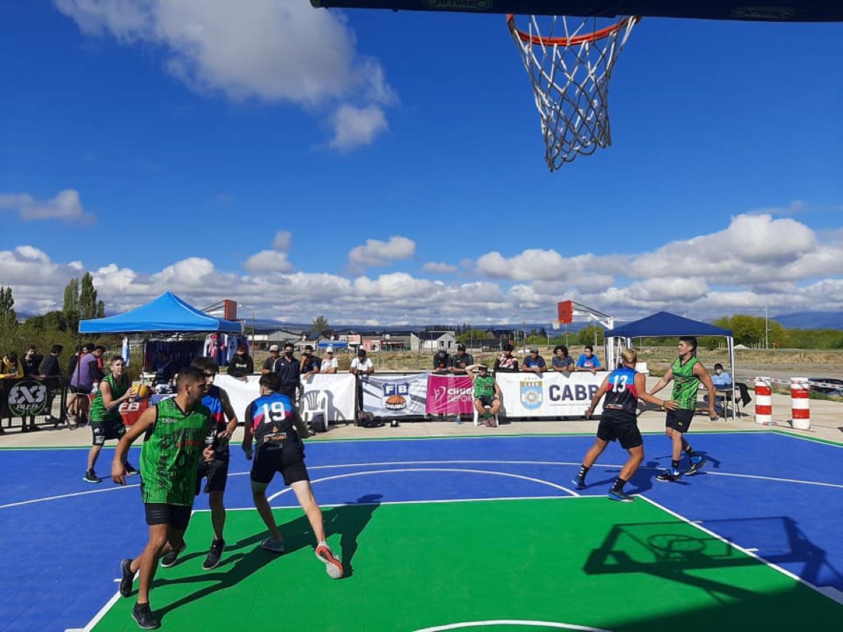 Se jugó en Trevelin la fecha del básquet 3x3 "Tour Chubut 2021"