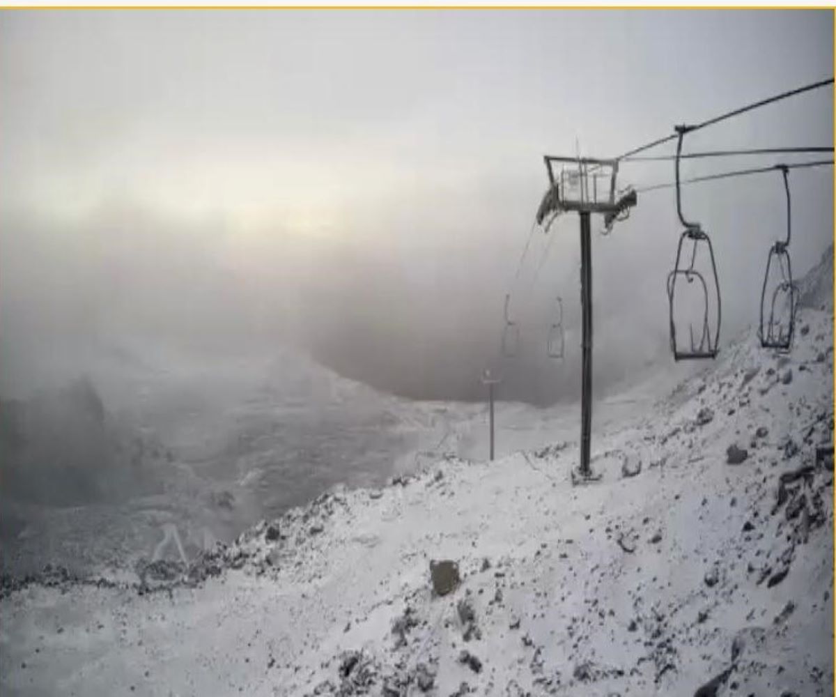 Primeras nevadas en La Hoya