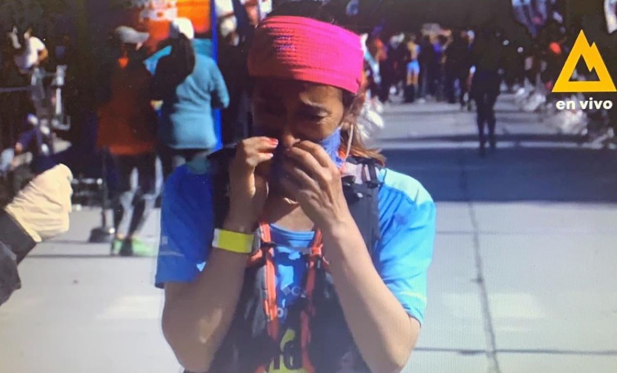 Emoción de Pitu Ramirez en Patagonia Run