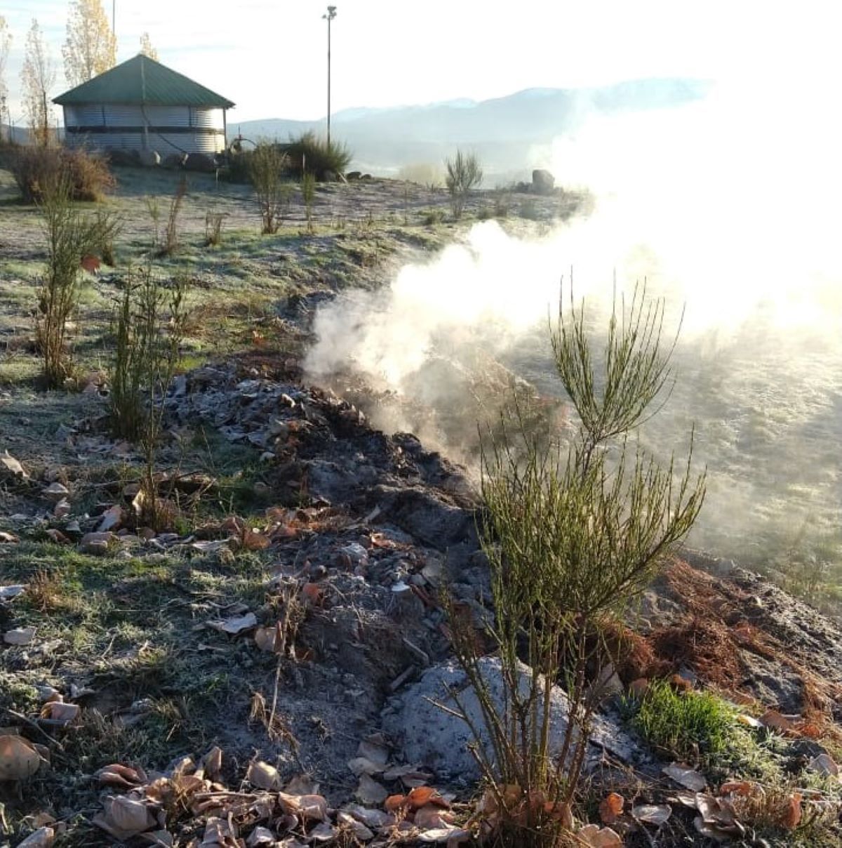 Principio de incendio camino a Trevelin