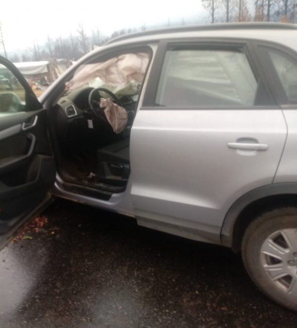 Por la oscuridad, un hombre embistió un tronco que estaba sin señalizar en el corte de la ruta 40