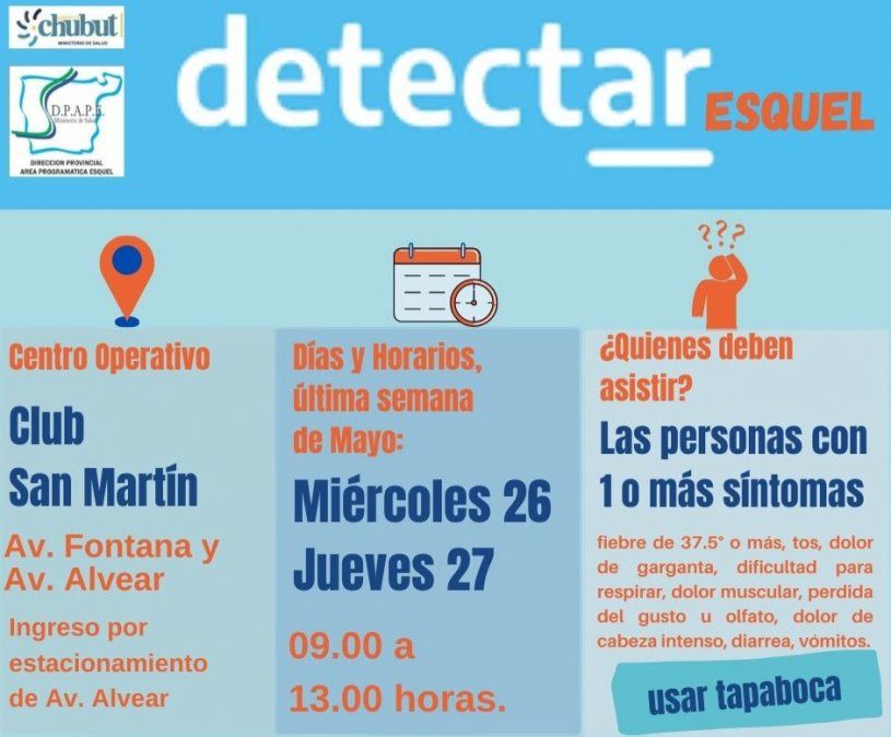 Plan Detectar suma un día más para hacer el test