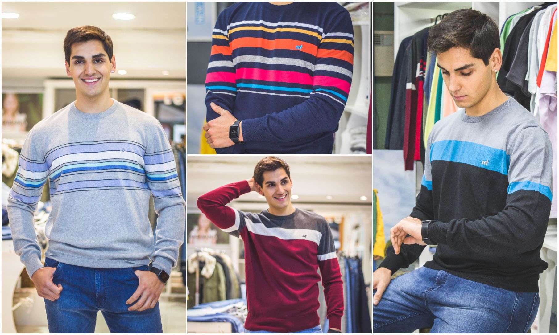 El color se instala en los sweaters de moda de este invierno
