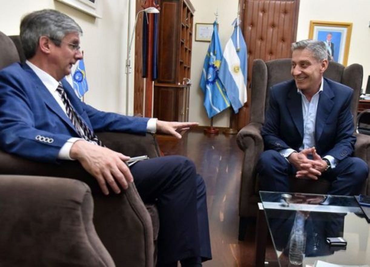 Ongarato se reunió con Arcioni en Rawson. Foto de archivo.