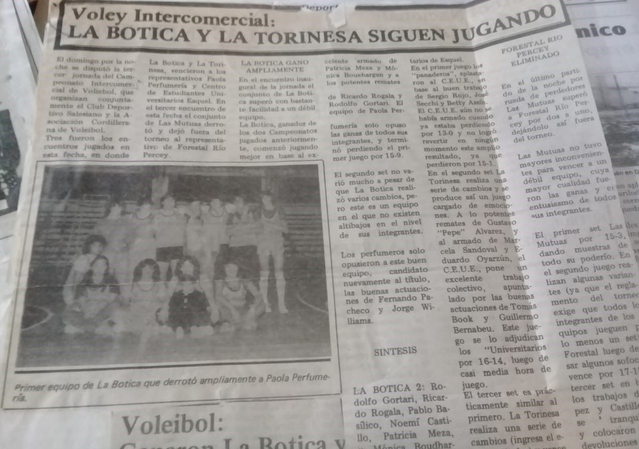 Los torneos comerciales de voley, un clásico de los 80