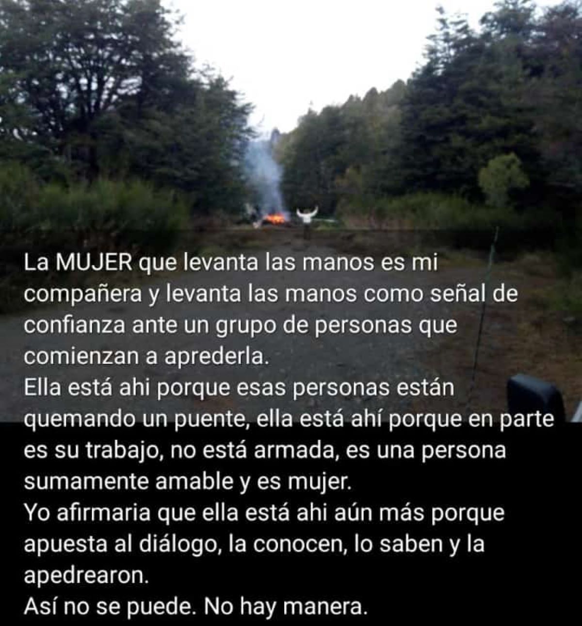 Denuncia de guardaparques por ataques a piedrazos en el puente viejo