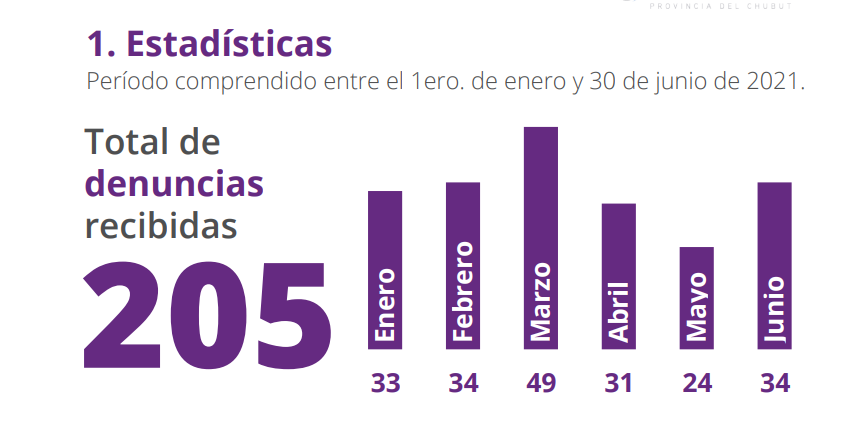 Violencia de género, estadísticas Esquel