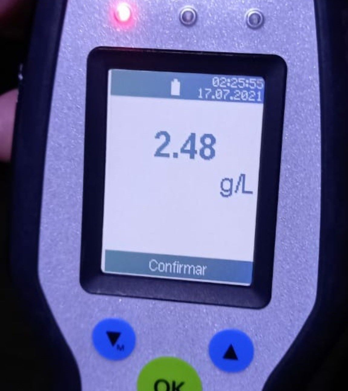 Esquel: Detectaron a un camionero con 2,48 g de alcohol en sangre