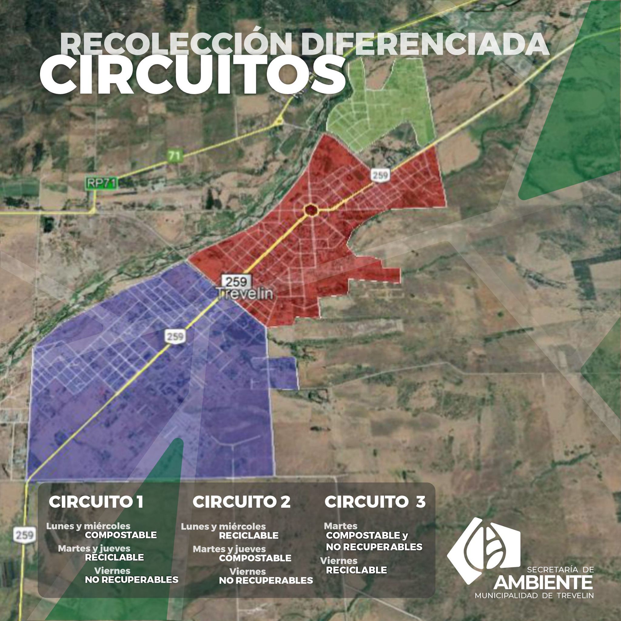 Trevelin reinicia hoy la recolección diferenciada de residuos